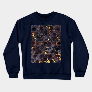 Abstract Marbling Pattern Crewneck Sweatshirt